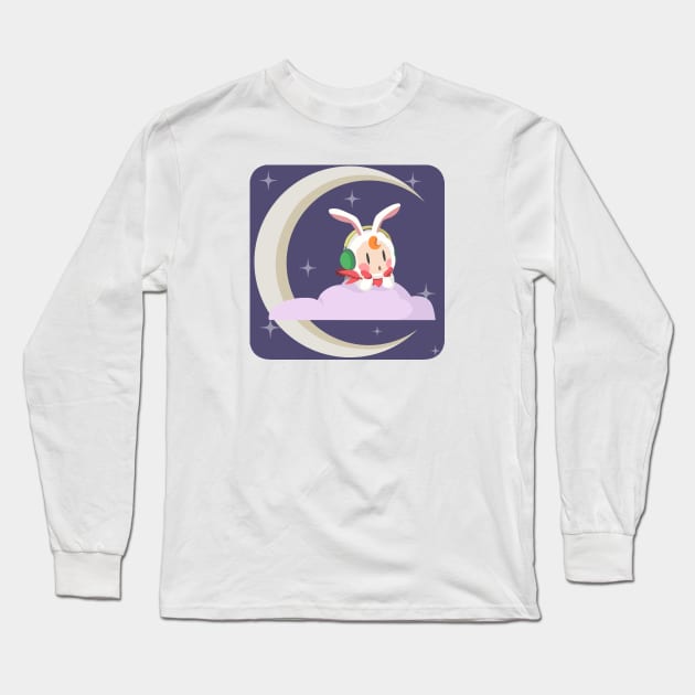 Baby on the Moon Long Sleeve T-Shirt by Jess Croissant